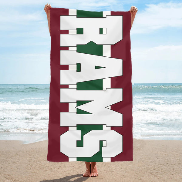 Royal Army Medical Services / RAMS - Towel Fully Printed beach 70cm x 140cm (Retro Design)