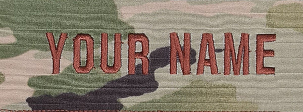 Custom Name Tape / Tag -US Air Force - US / USA - US OCP Ripstop multicam fabric embroidered patch / badge