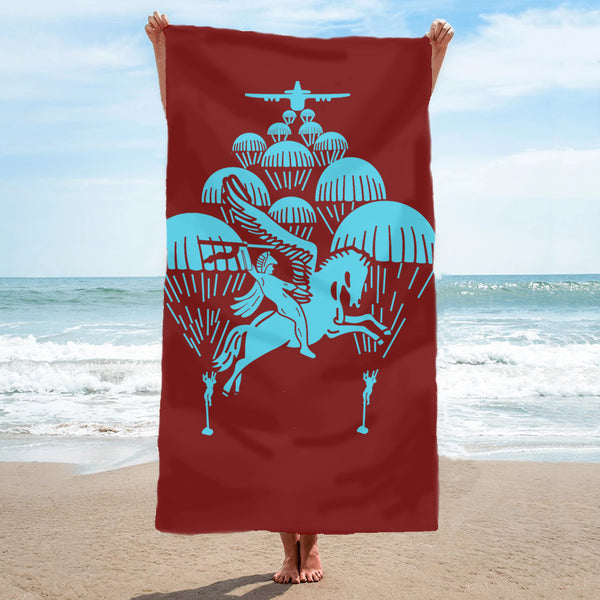 British Airborne Forces - Fully Printed Towel - Choose your size