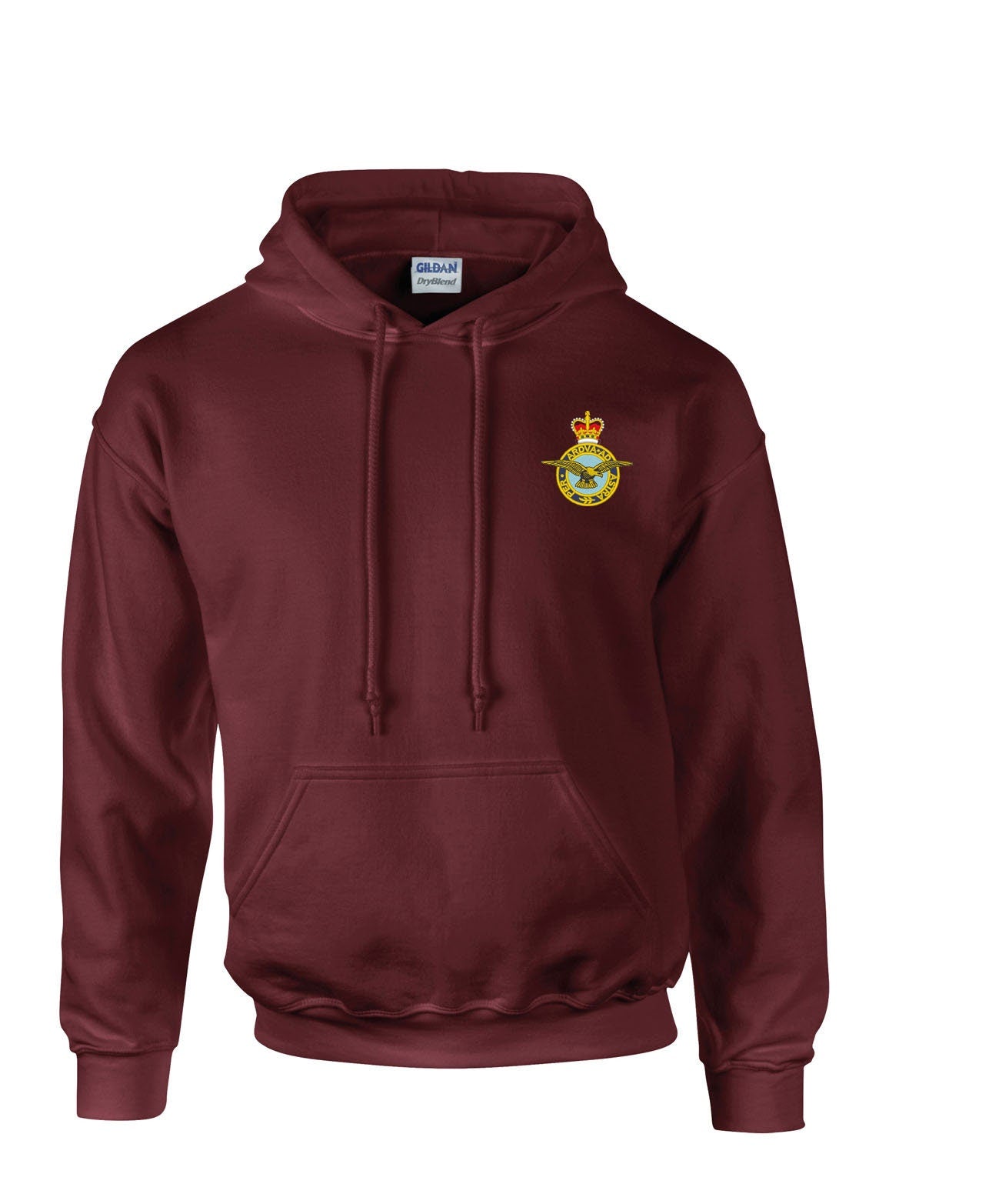 Embroidered uk royal air force raf crest british logo motif T-SHIRT HOODIE SWEATSHIRT