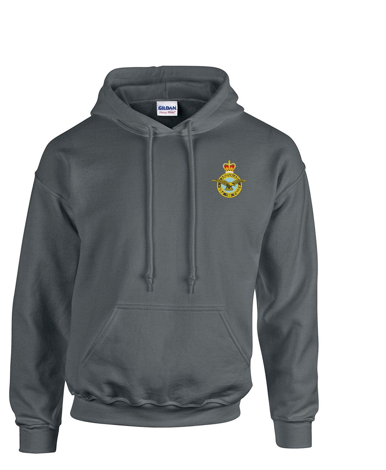 Embroidered uk royal air force raf crest british logo motif T-SHIRT HOODIE SWEATSHIRT