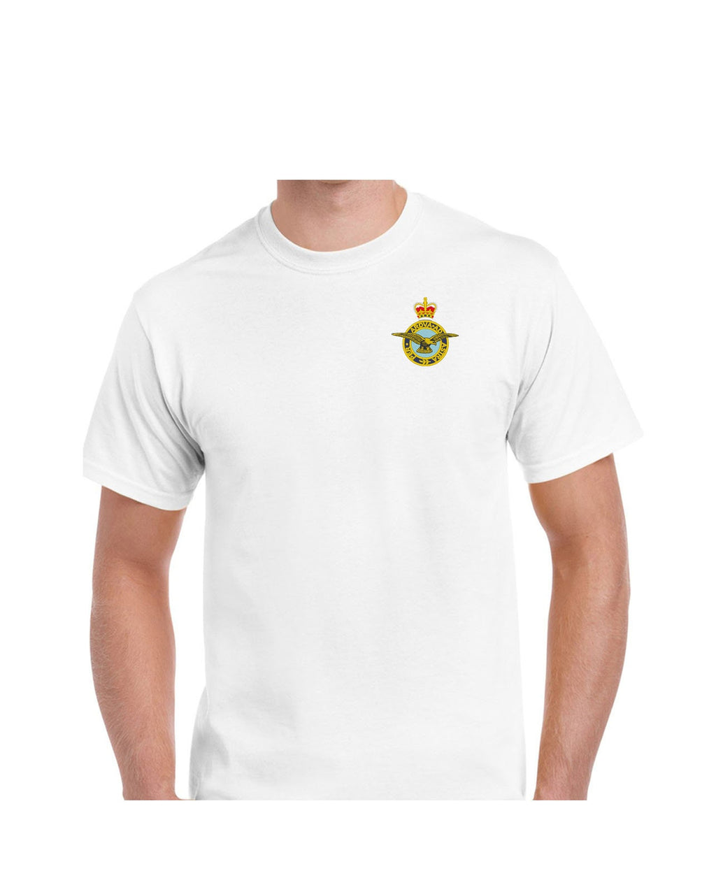 Embroidered uk royal air force raf crest british logo motif T-SHIRT HOODIE SWEATSHIRT