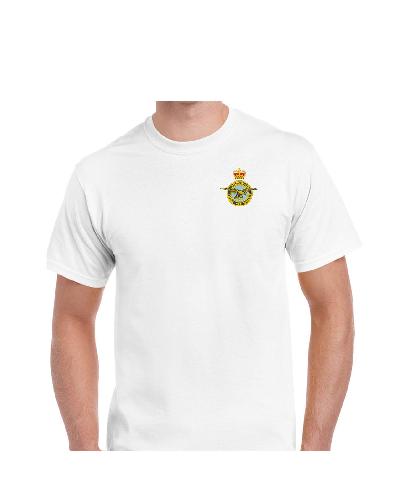 Embroidered uk royal air force raf crest british logo motif T-SHIRT HOODIE SWEATSHIRT