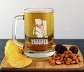 storm trooper wars beer pint glass tankard 660ml logo glass tumbler engraved sandblast