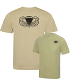 usa army wings paratrooper airborne - Wick Away Sports Moisture Double Printed T-Shirt - 101st 82nd