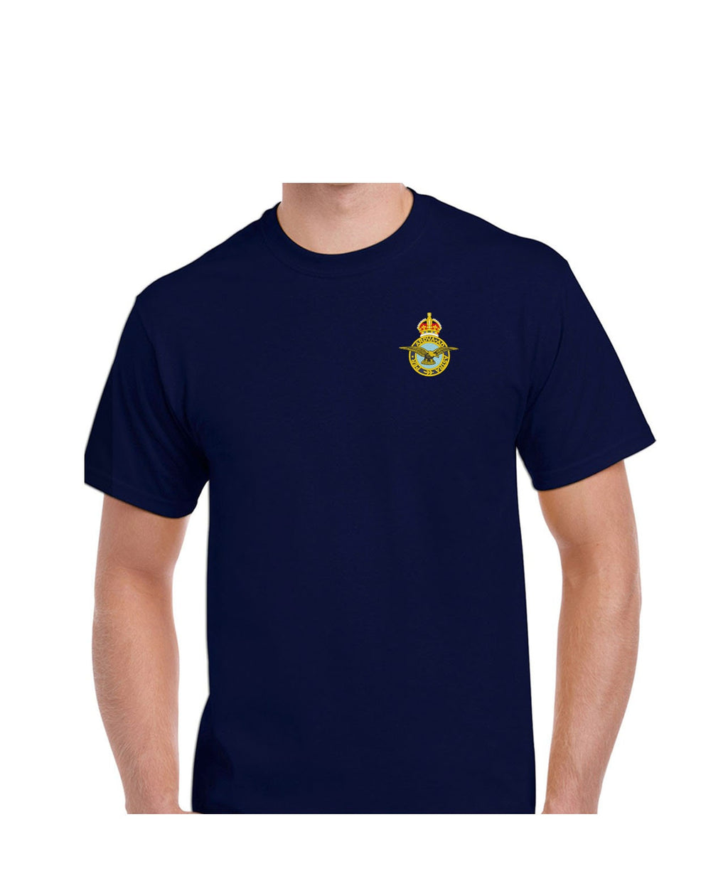Embroidered RAF Royal Air Force WW2/CR3 Tudor Crown GVIR King Charles CR3 logo motif T-Shirt Hoodie Sweatshirt