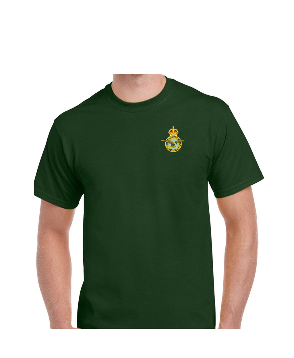 Embroidered RAF Royal Air Force WW2/CR3 Tudor Crown GVIR King Charles CR3 logo motif T-Shirt Hoodie Sweatshirt
