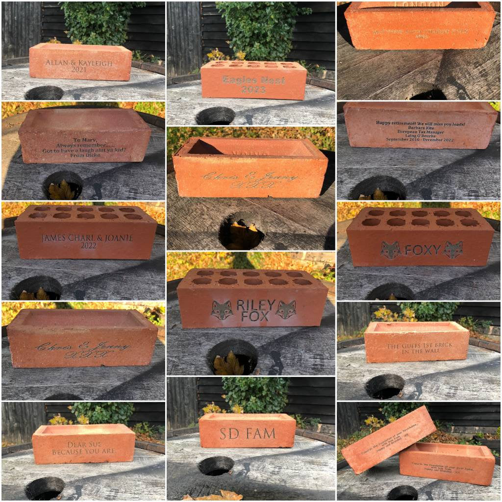 Engraved Personalised Classic London Brick - Ideal for a Special Gift Housewarming Charity Fundraising Memorials memoriam 9th anniversary