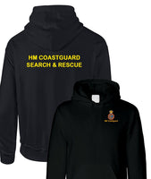 HM Coastguard Search & Rescue Service Chest motif and back print logo design emergency hmcg (t-shirt / sweatshirt / hood)