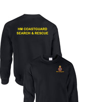 HM Coastguard Search & Rescue Service Chest motif and back print logo design emergency hmcg (t-shirt / sweatshirt / hood)