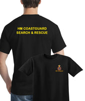 HM Coastguard Search & Rescue Service Chest motif and back print logo design emergency hmcg (t-shirt / sweatshirt / hood)