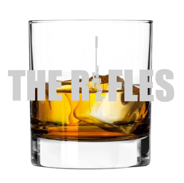 The Rifles Regiment - Engraved Whiskey Tumbler Glass 330ml - we can engrave any design