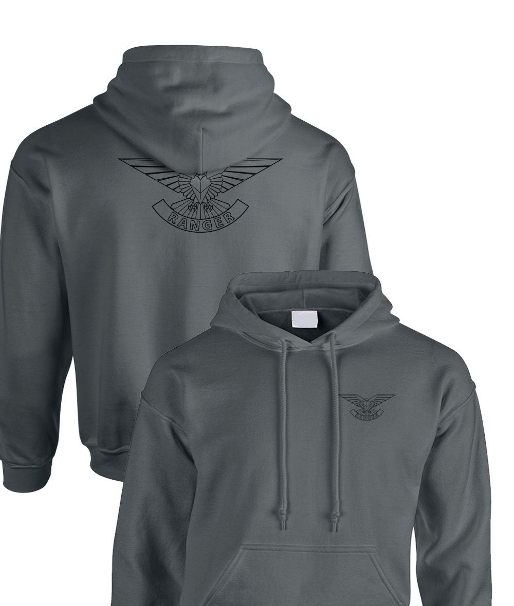 Ranger Regiment british army logo motif double printed tshirt sweatshirt hoodie