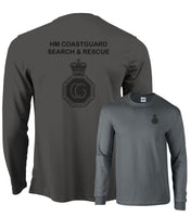 HM Coastguard Search and Rescue Double Printed Wicking Wick Away Sports Moisture Tshirt - Long Sleeve Tshirt - Polo