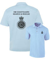 HM Coastguard Search and Rescue Double Printed Wicking Wick Away Sports Moisture Tshirt - Long Sleeve Tshirt - Polo