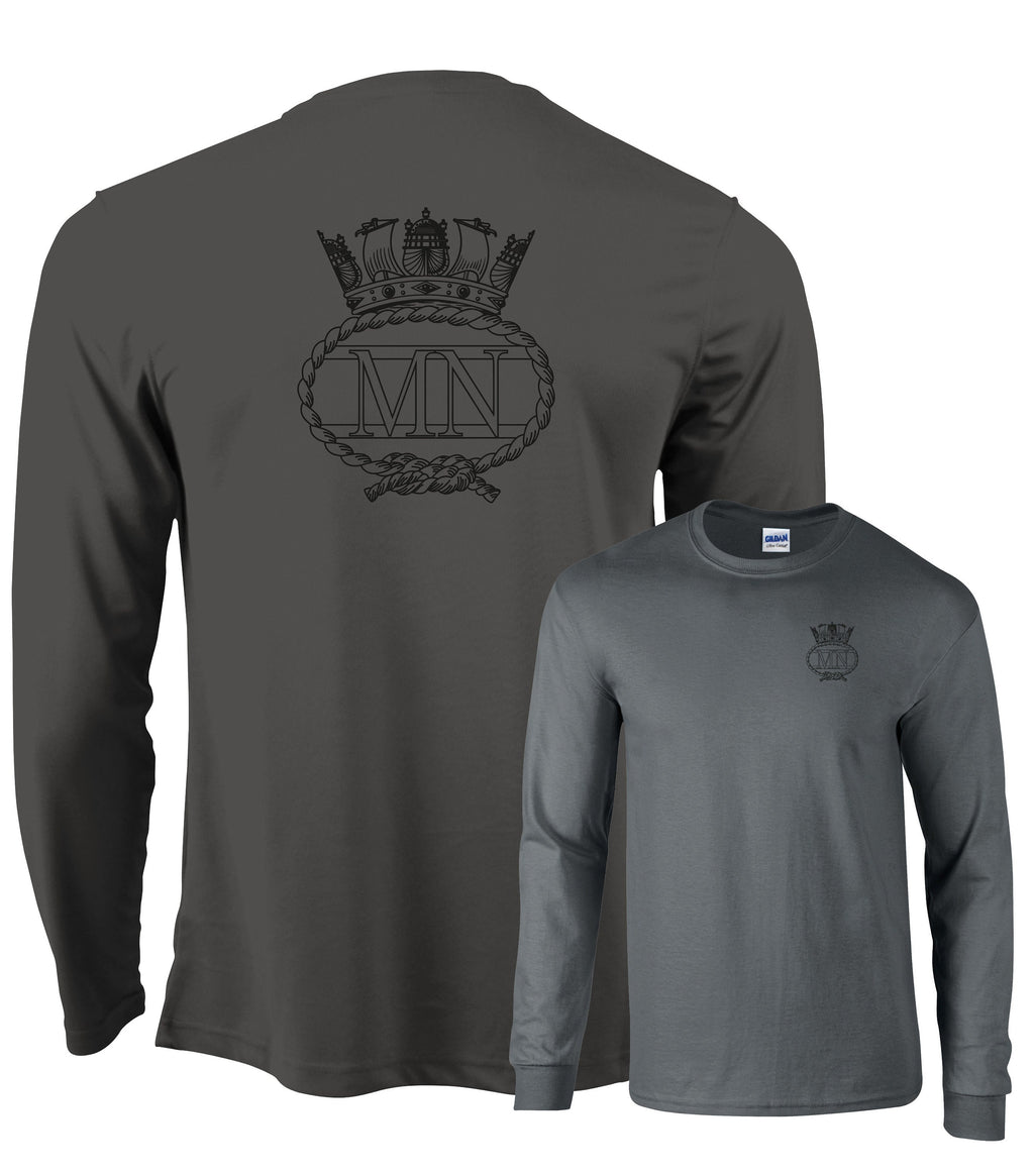 Merchant Navy MN Double Printed Wicking Wick Away Sports Moisture Tshirt - Long Sleeve Tshirt - Polo