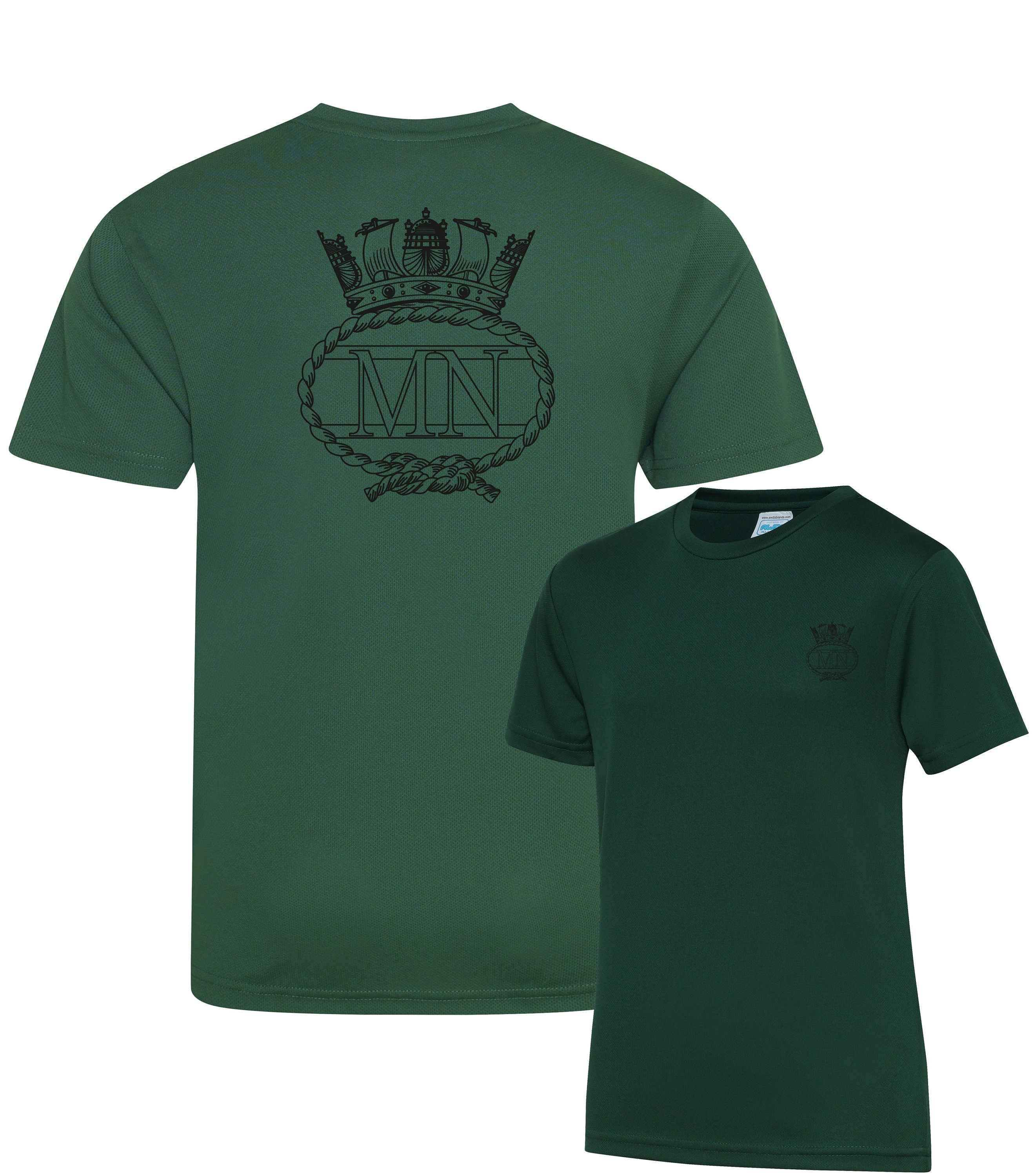 Merchant Navy MN Double Printed Wicking Wick Away Sports Moisture Tshirt - Long Sleeve Tshirt - Polo