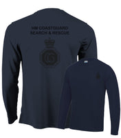 HM Coastguard Search and Rescue Double Printed Wicking Wick Away Sports Moisture Tshirt - Long Sleeve Tshirt - Polo