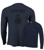 HM Coastguard Search and Rescue Double Printed Wicking Wick Away Sports Moisture Tshirt - Long Sleeve Tshirt - Polo