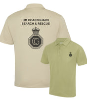 HM Coastguard Search and Rescue Double Printed Wicking Wick Away Sports Moisture Tshirt - Long Sleeve Tshirt - Polo