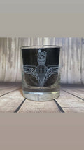 Parachute Regiment / para / airborne forces - Engraved Whiskey Tumbler Glass 330ml - we can engrave any design - british airborne forces.