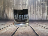 The Rifles Regiment - Engraved Whiskey Tumbler Glass 330ml - we can engrave any design