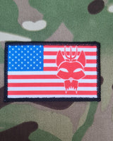 50mm x 80mm Flag Patch Badge - st6 tactical military US Navy Seals Seal Team Six 6 Devgru JSOC - morale patch