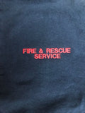 Embroidered Fire & rescue service Logo Micro Fleece full zip / Gilet / 1/4 Zipped Jacket