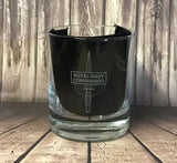 Royal Navy Commando RM Cdo - Engraved Whiskey Tumbler Glass 330ml - we can engrave any design - ctrm - fcf - fcrm