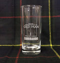Never underestimate an old man who is a commando - Engraved Hi Ball / Tall Tumbler / tall mixer Glass 290ml