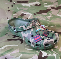 Croc / clog / water shoe - novelty charm / gem / jibbitz logo customise your tactical military footwear here