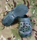 NEW Adult - Camo / Tan PVC Clog - Add jibbitz / chrams to customise - Outdoor / shower / camping footwear shoes -Sizes 6-11