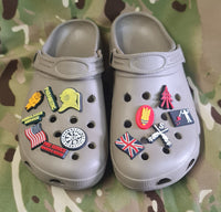 Croc / clog / water shoe - novelty charm / gem / jibbitz logo customise your medic - ambulance service - Recce - viking - sealteam -