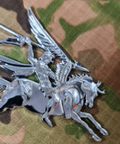 British Airborne Forces Symbol / Pegasus & Bellerophon - Chrome ABS 3D automobile / car / Truck / Decal / logo