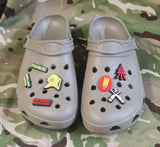 Croc / clog / water shoe - novelty charm / gem / jibbitz logo customise your tactical military footwear here - Airborne / JTAC / Sapper / AT