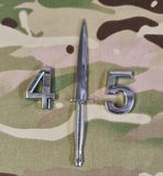 Commando Dagger / Fairburn Sykes - Chrome ABS 3D automobile / car / Truck / Decal / logo ( Squadron / Regiment / 29/ 49 /59 /43/42/40/45)