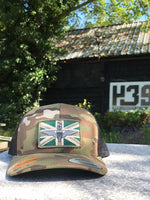 Subdued Parachute regiment - union jack / flag patch stitched cap Hat Flexfit yupoong multicam Camouflage classic trucker style snapback