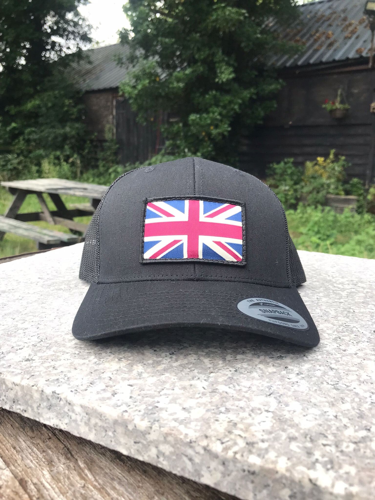 Colour Union Jack patch stitched cap Hat Flexfit yupoong multicam Camouflage classic trucker style snapback - flag