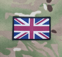 British Flag woven Badge Patch 50mm x 80mm union jack flag / Union Flag / UJ/ full colour velcro