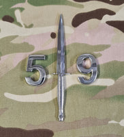 Commando Dagger / Fairburn Sykes - Chrome ABS 3D automobile / car / Truck / Decal / logo ( Squadron / Regiment / 29/ 49 /59 /43/42/40/45)