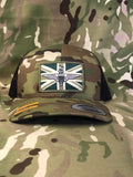 Subdued Parachute regiment - union jack / flag patch stitched cap Hat Flexfit yupoong multicam Camouflage classic trucker style snapback