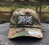 United Kingdom / Union Flag - Baseball Low Profile CAP HAT Official Licensed multicam yupoong- adjustable back - Parachute Regiment - para