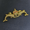 Royal Navy - Submariner - Kings Crown - Metal badge brooch - Submarine cr3