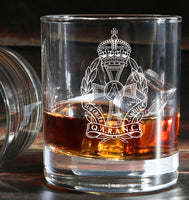 QARANC / Queen Alexandra's Royal Army Nursing Corps - Engraved Tumbler Whiskey Tumbler Glass 330ml - we can do any design -old fashioned