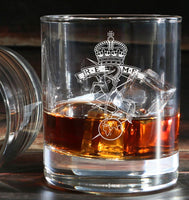 REME - Royal Electrical and Mechanical Engineer - Engraved Tumbler Whiskey Tumbler Glass 330ml - we can do any design -old fashioned