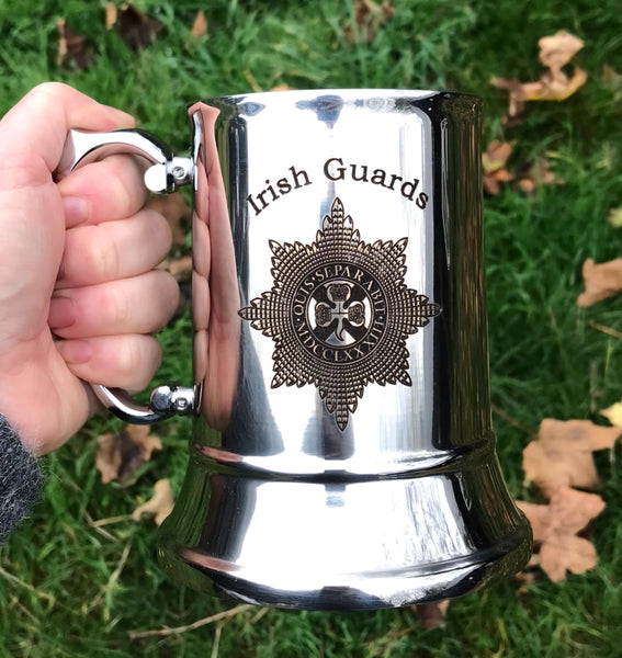 Irish Guards / Engraved Stainless Steel Tankard | Army | Military | Personalised Gift For Him | Household Division