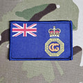 HM Coastguard Ensign woven patch / Queen Elizabeth EIIR - woven badge 50mm x 80mm approx