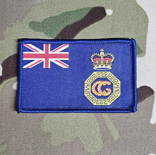 HM Coastguard Ensign woven patch / Queen Elizabeth EIIR - woven badge 50mm x 80mm approx