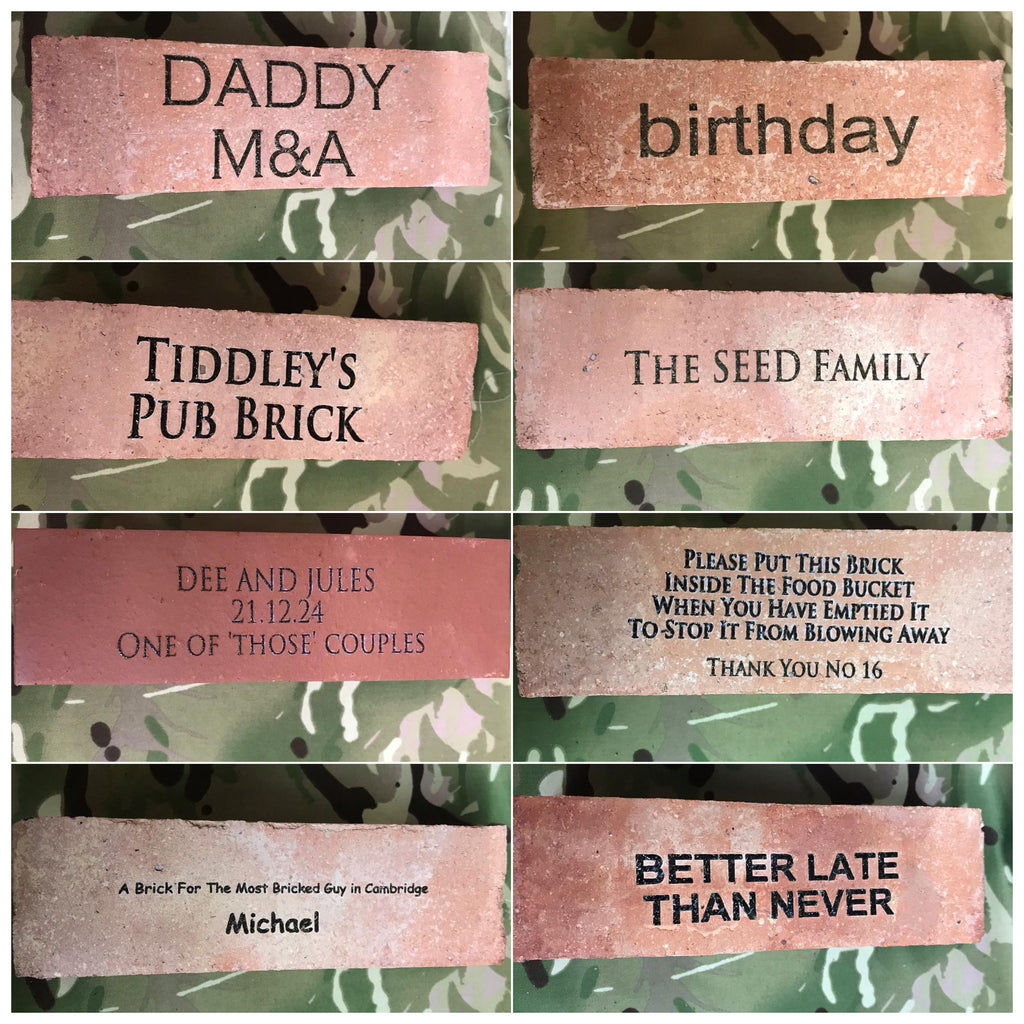 Engraved Personalised Classic London Brick - Ideal for a Special Gift Housewarming Charity Fundraising Memorials memoriam 9th anniversary