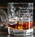 Good ships & friendships sailor navy nautical Engraved Tumbler Whiskey Tumbler Glass 330ml - low ball glass